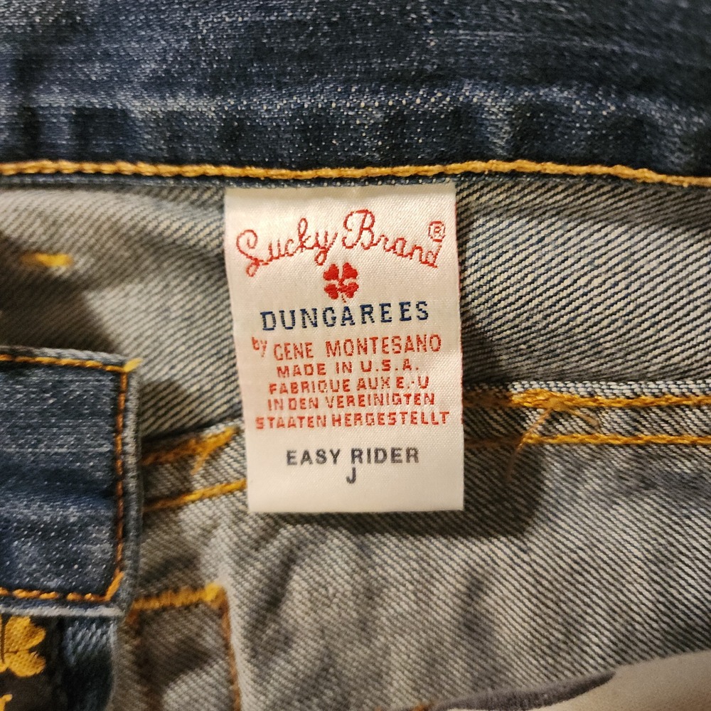 Lucky Brand Easy Rider Jeans Womens 6/28 Made USA Bootcut Y2K Gene Montesano - Picture 5 of 11